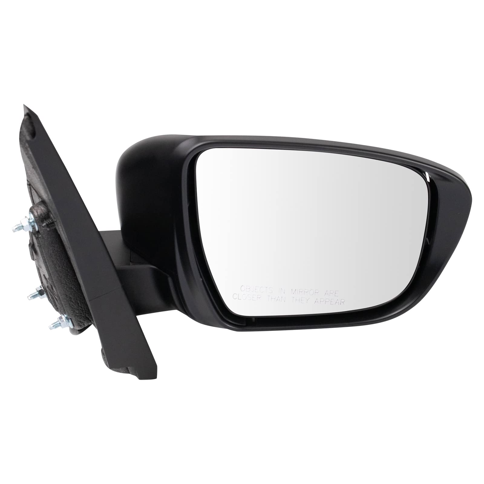 Amazon.com: TRQ Passenger Side Power Mirror Smooth Black Manual